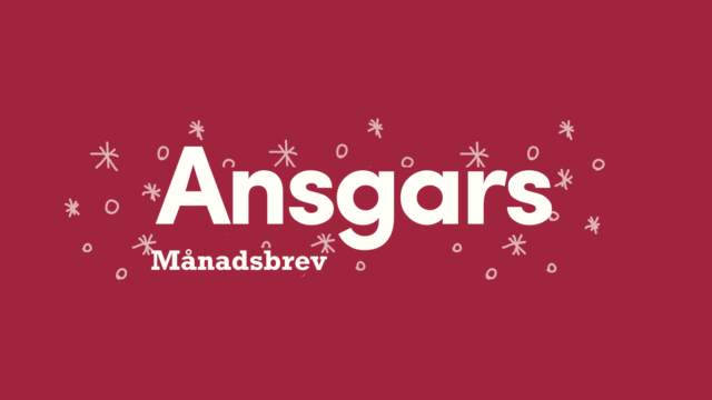 Ansgars månadsbrev januari
