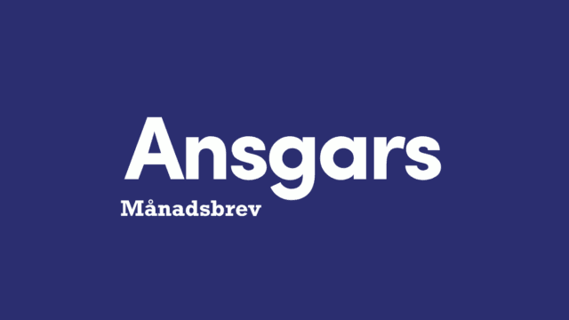 Ansgars månadsbrev april
