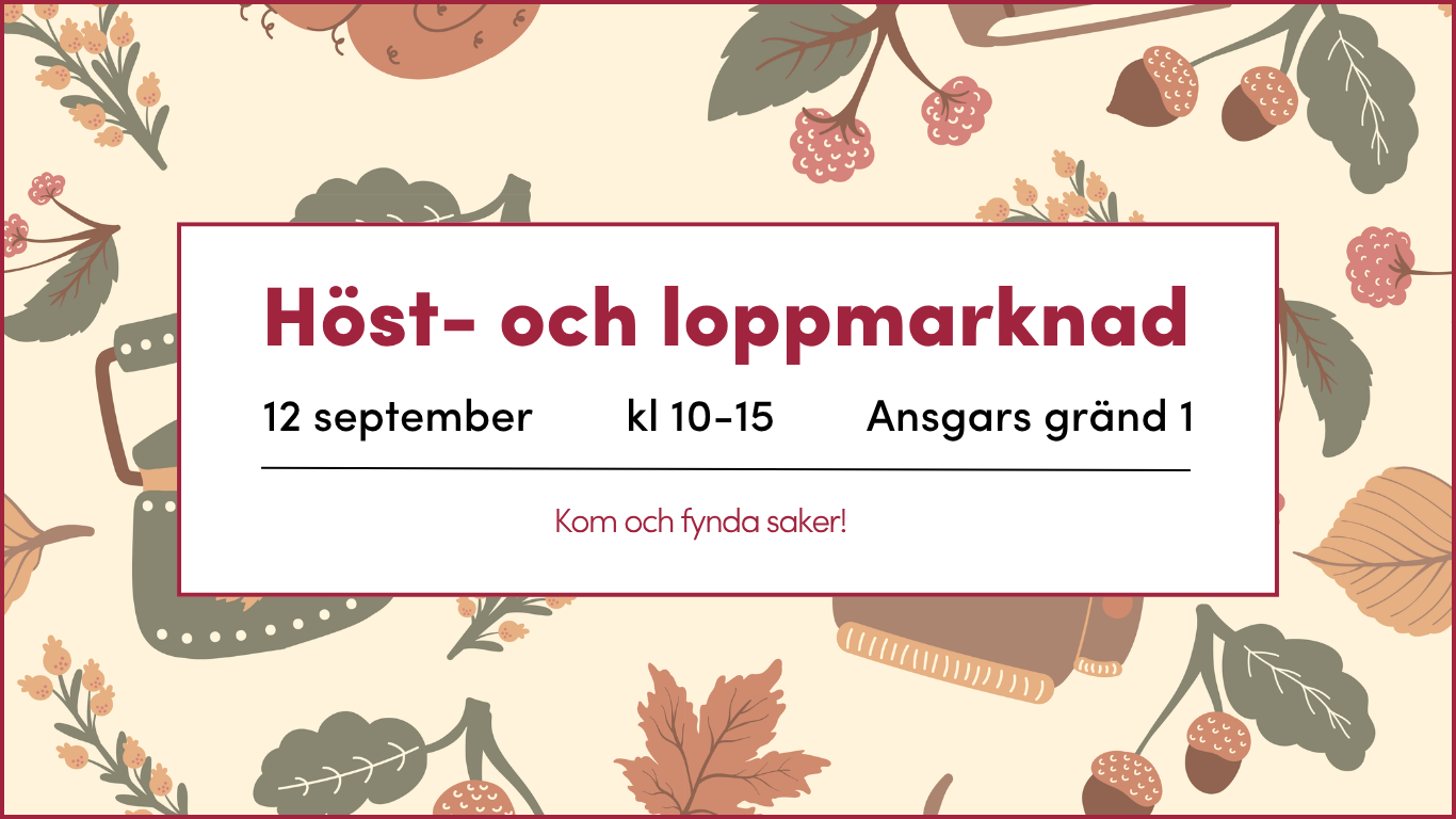 Höst-& loppmarknad